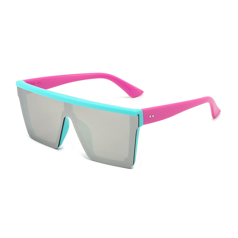Venta al por mayor de gafas de sol para mujer con marco grande de una pieza para PC